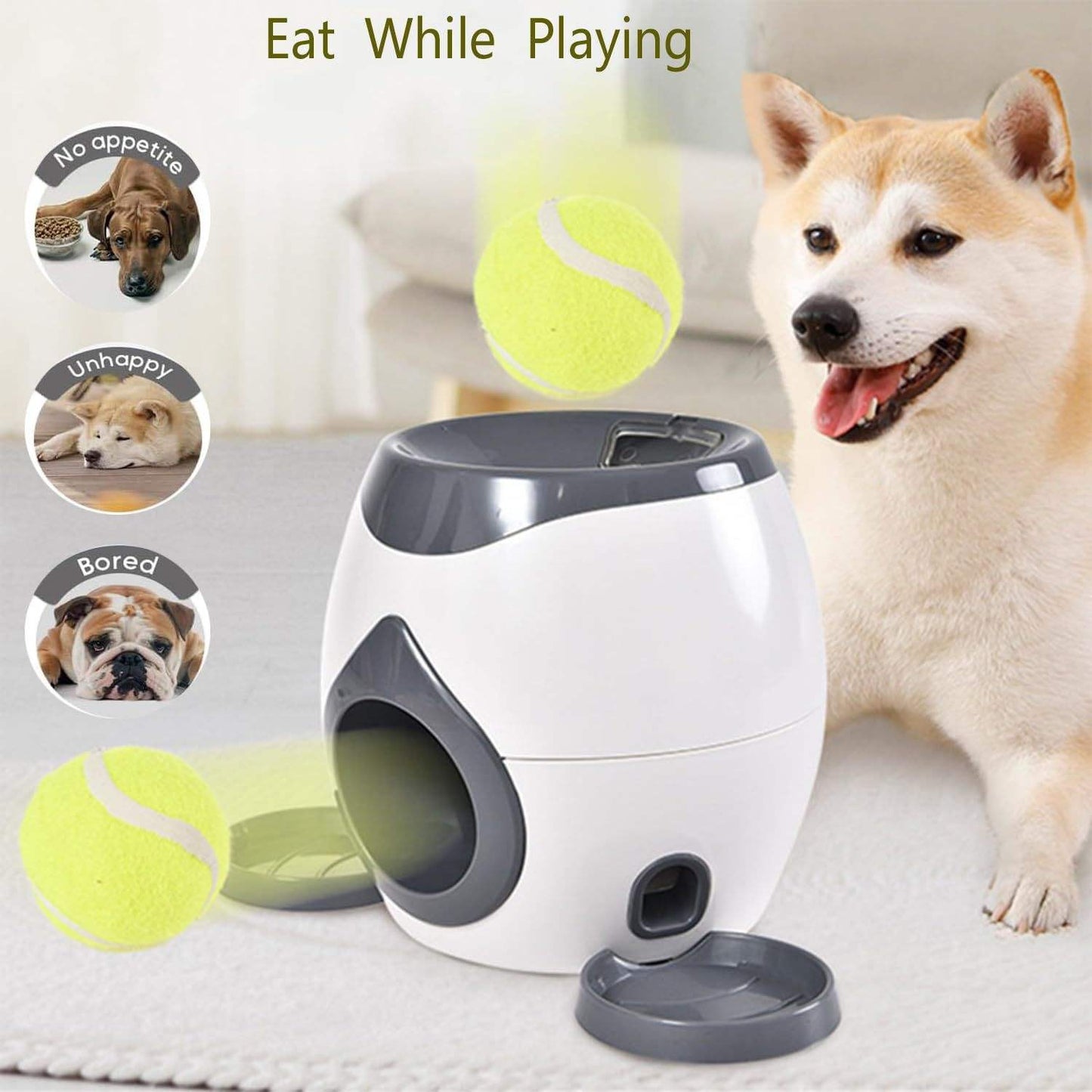 Automatic Pet Reward Launcher – Interactive Tennis Training Toy