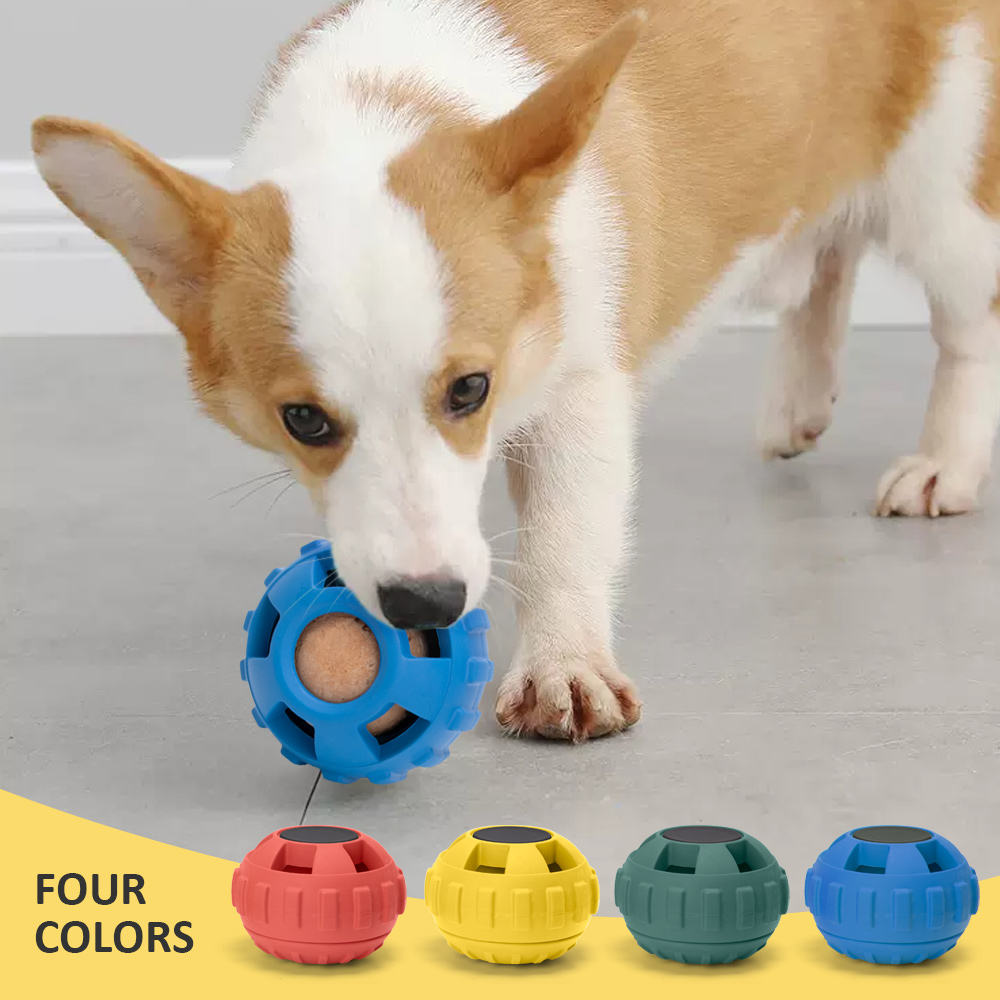Eco-Friendly Natural Rubber Dog Chew Ball – Durable Snack Dispensing Toy for Pets | Non-Toxic Chewing Ball