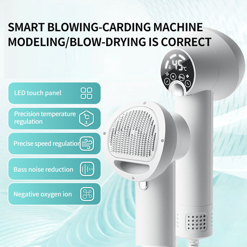 Smart Dog Grooming Dryer – Quiet Portable 2-in-1 Pet Hair Blower