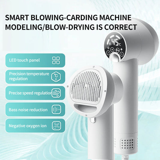 Smart Dog Grooming Dryer – Quiet Portable 2-in-1 Pet Hair Blower