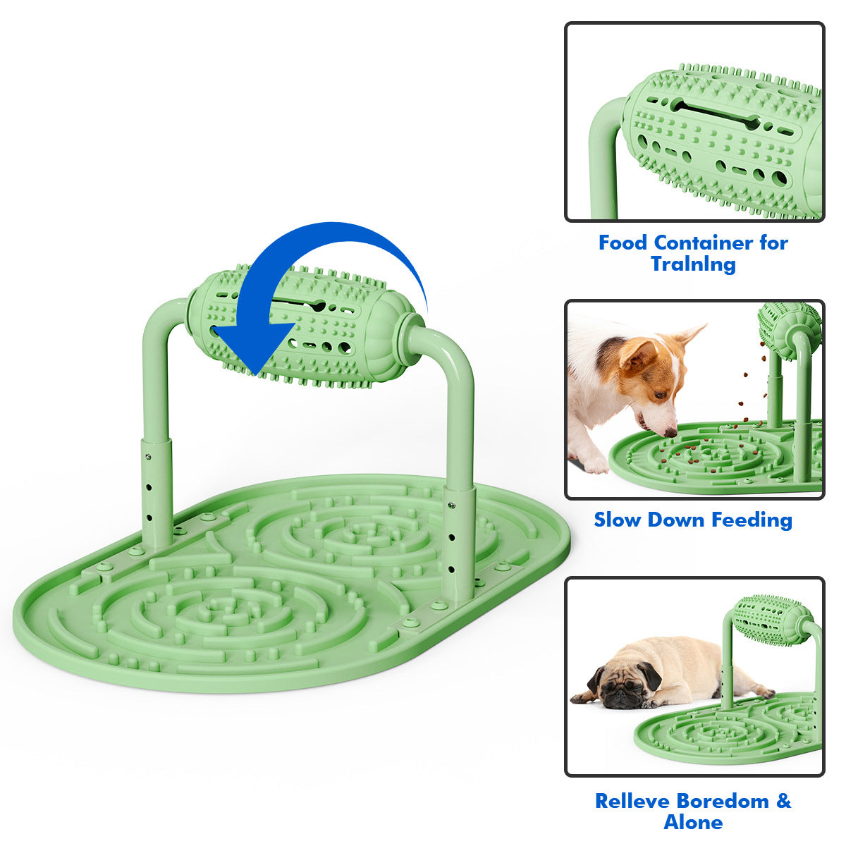 Bite-Resistant Pet Chew Toy – Food Dispensing Slow Feed Trainer